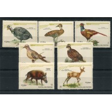 CUBA 1970 AVES FAUNA SALVAJE SERIE COMPLETA DE ESTAMPILLAS MINT